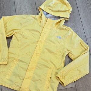The North Face Butter Yellow Light Weight Packable Jacket Girls Size XL Hike